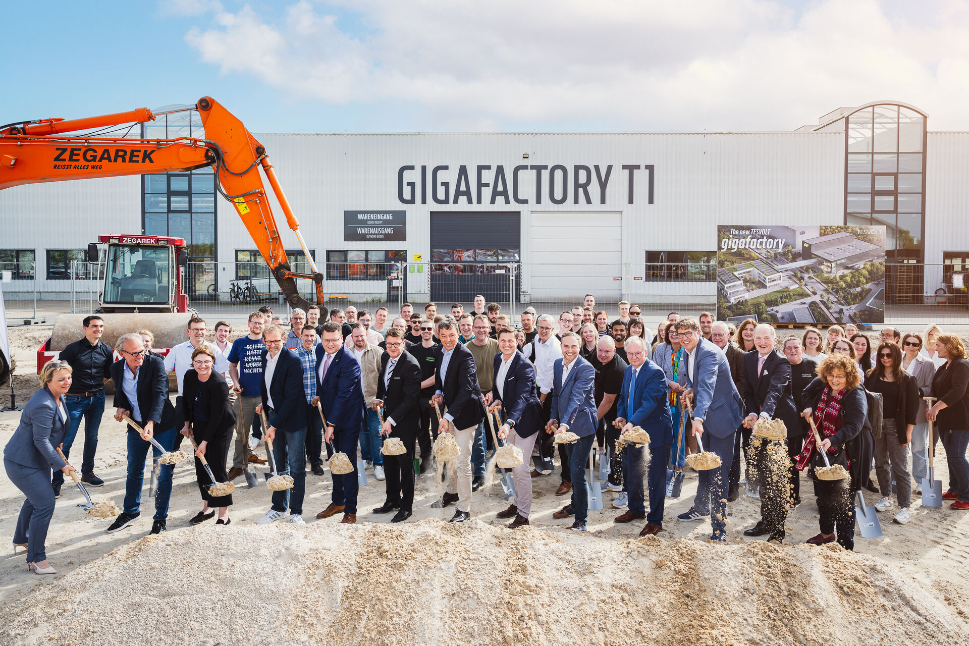 Ground-breaking ceremony for the construction of the new TESVOLT ...